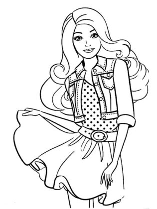 barbie para colorear