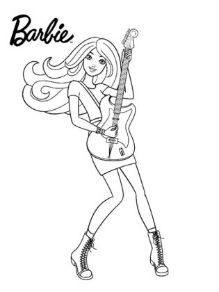 barbies para colorear