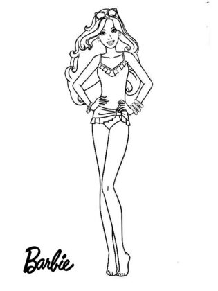 barbies para colorear