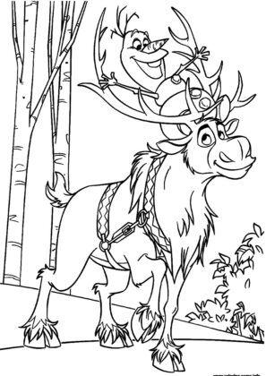 dibujo de frozen para colorear