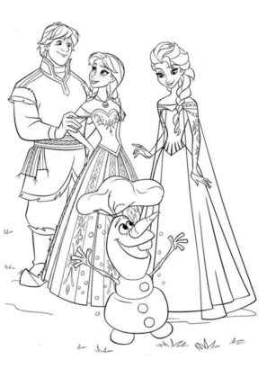 dibujos de frozen para colorear