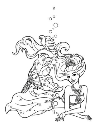 dibujo de la barbie para colorear