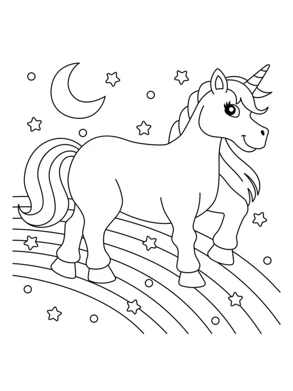 dibujo de unicornio para colorear