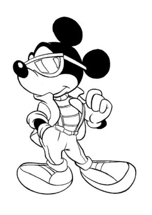 dibujo mickey mouse para colorear