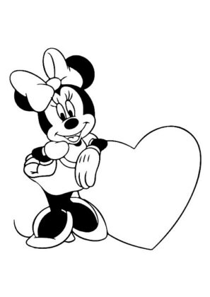 dibujo minnie para colorear