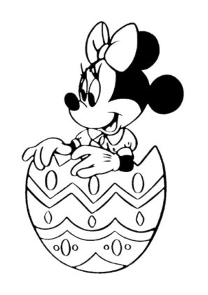 dibujo minnie para colorear