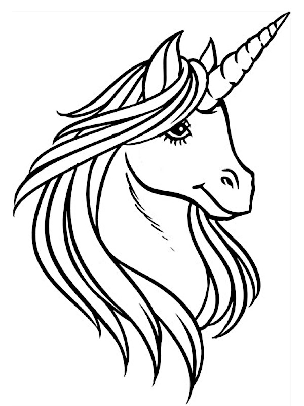 dibujo unicornio para colorear