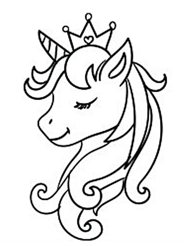 dibujo unicornio para colorear