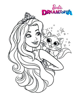 dibujos de barbie para colorear
