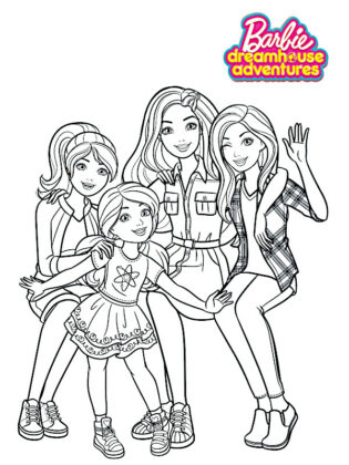 dibujos de barbie para colorear