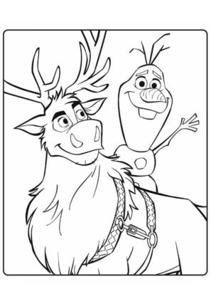 dibujos de frozen para colorear