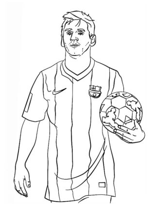 dibujos de futbolista para colorear