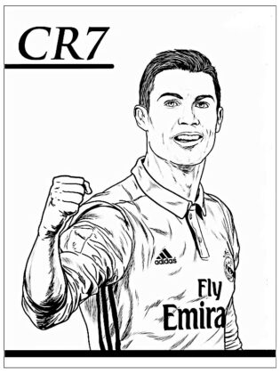 dibujos de futbolista para colorear