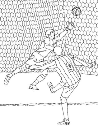 dibujos de futbolista para colorear
