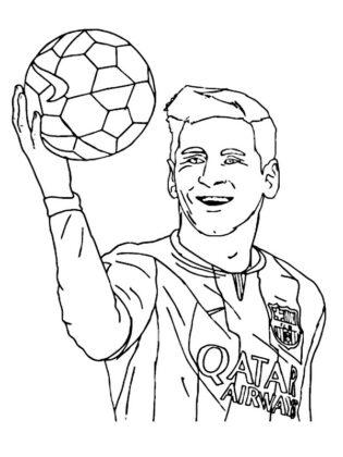 dibujos de futbolista para colorear