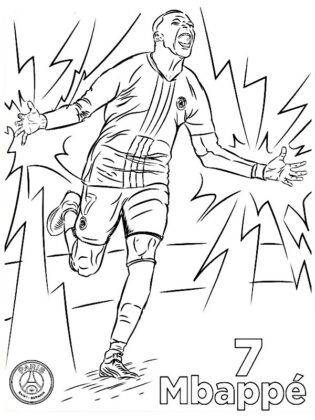 dibujos de futbolistas para colorear