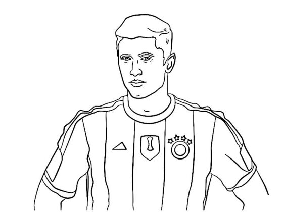 dibujos de futbolistas para colorear