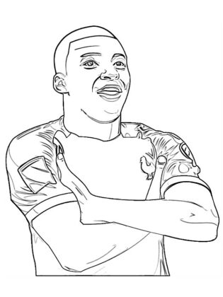 dibujos de futbolistas para colorear