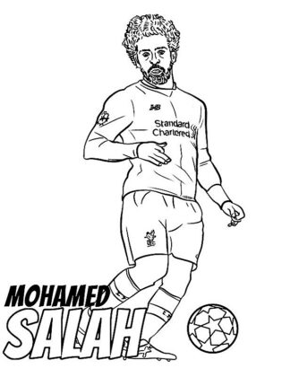 dibujos de futbolista para colorear