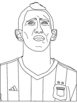 dibujos de futbolistas para colorear