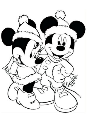 dibujos de minnie para colorear