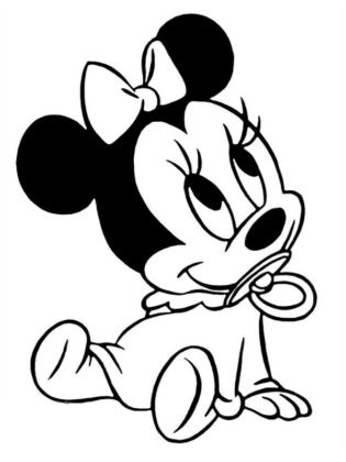 dibujos de minnie para colorear