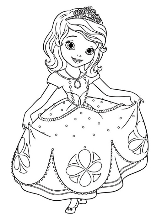 dibujos de princesas para colorear