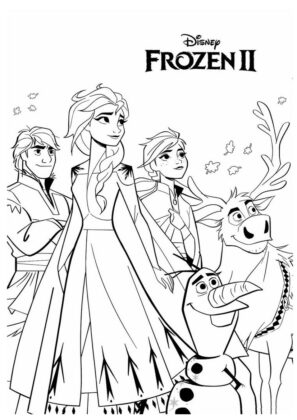 dibujos frozen para colorear