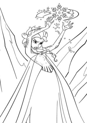 dibujos frozen para colorear