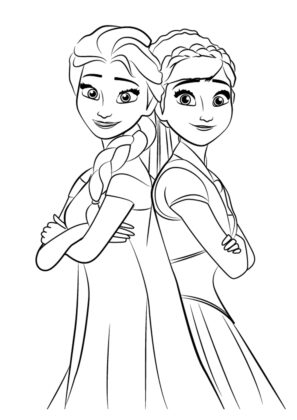 dibujos frozen para colorear