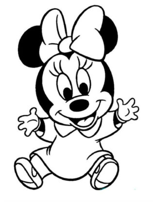 dibujos minnie para colorear