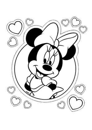 dibujos minnie para colorear