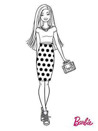 dibujos para colorear barbie