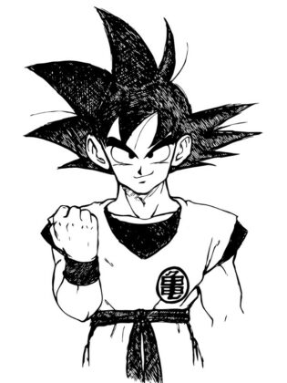 dibujos para colorear de goku