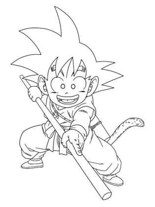 dibujos para colorear de goku