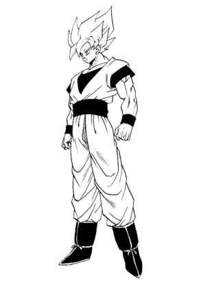 dibujos para colorear de goku