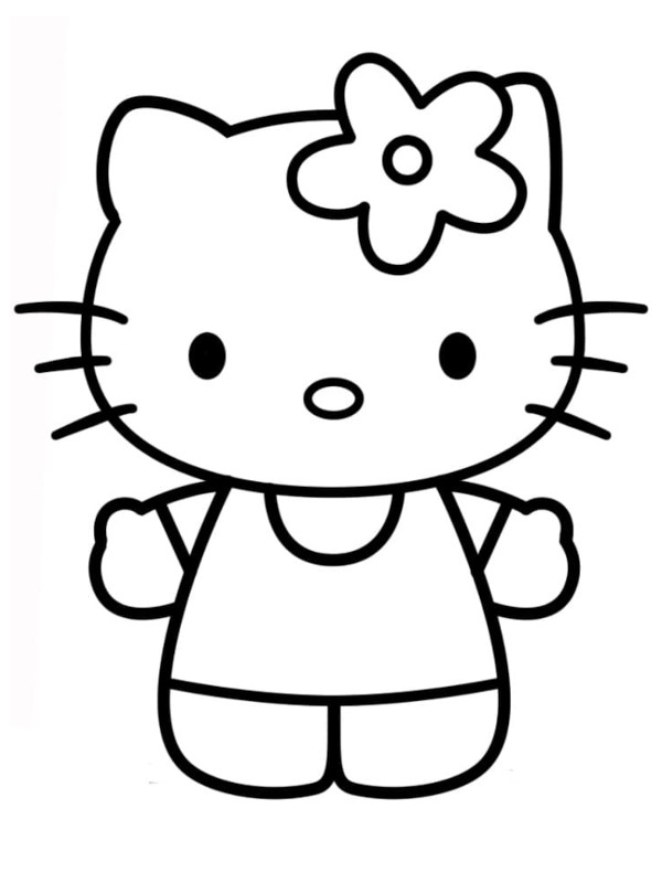 dibujos para colorear de hello kitty
