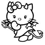 dibujos para colorear de hello kitty
