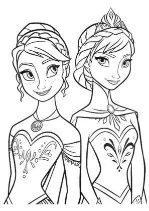 dibujos para colorear frozen