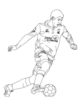 dibujos para colorear futbolistas