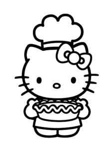 dibujos para colorear hello kitty