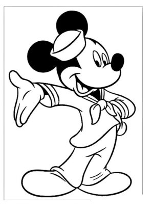 dibujos para colorear mickey mouse