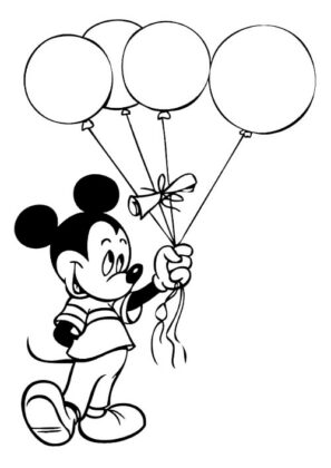 dibujos para colorear mickey mouse