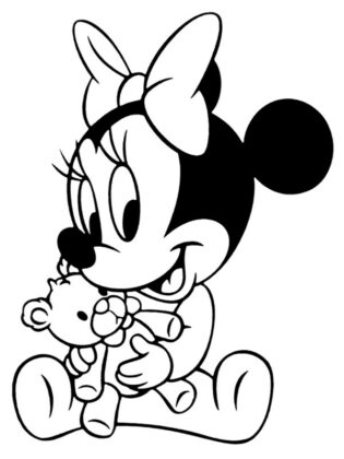 dibujos para colorear minnie