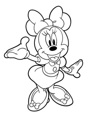 dibujos para colorear minnie