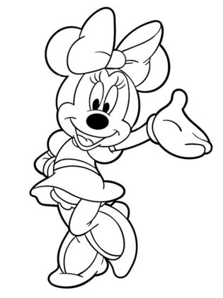 dibujos para colorear minnie