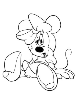 dibujos para colorear minnie