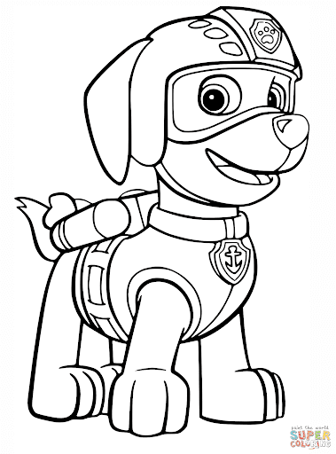 dibujos para colorear patrulla canina