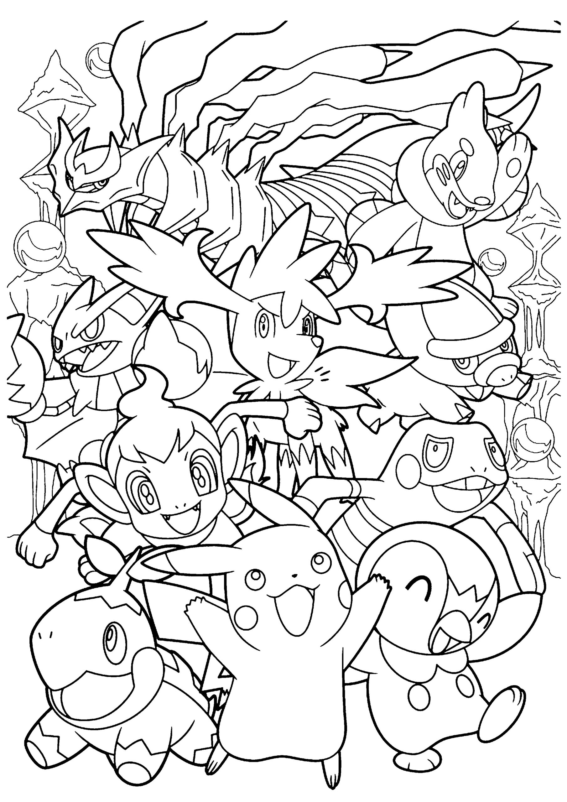 dibujos para colorear pokemons