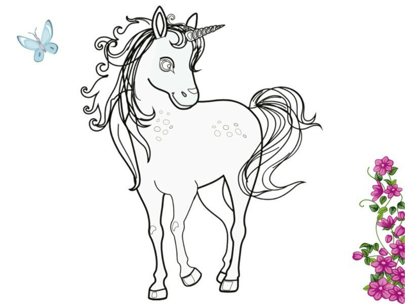 dibujos para colorear unicornios